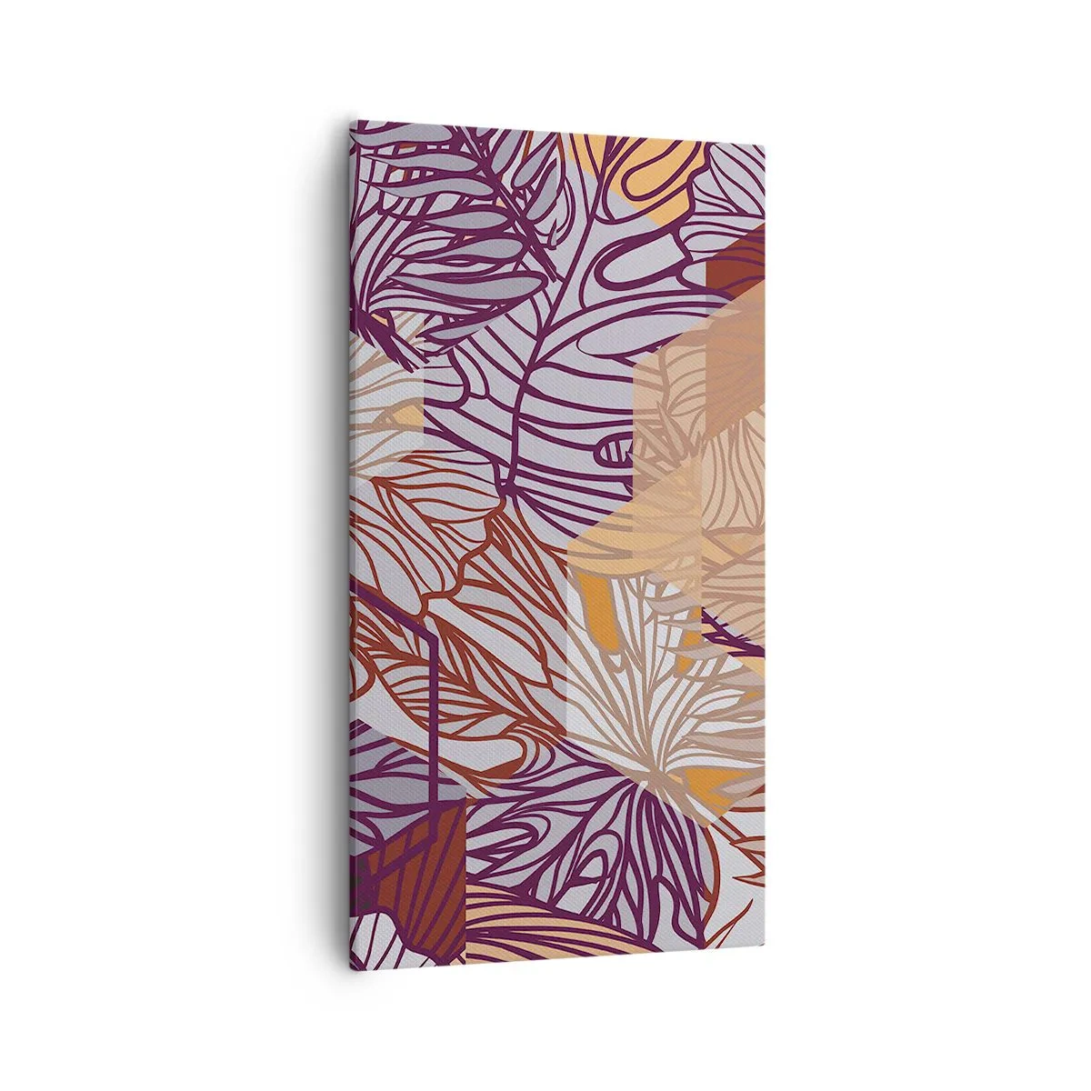 Tablou pe pânză - Relația imposibilă dintre geometrie și natură - 55x100 cm