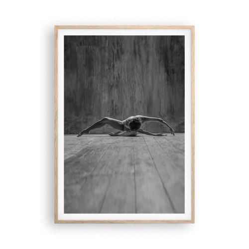 Poster în ramă de stejar deschis - Simetria găsită - 70x100 cm