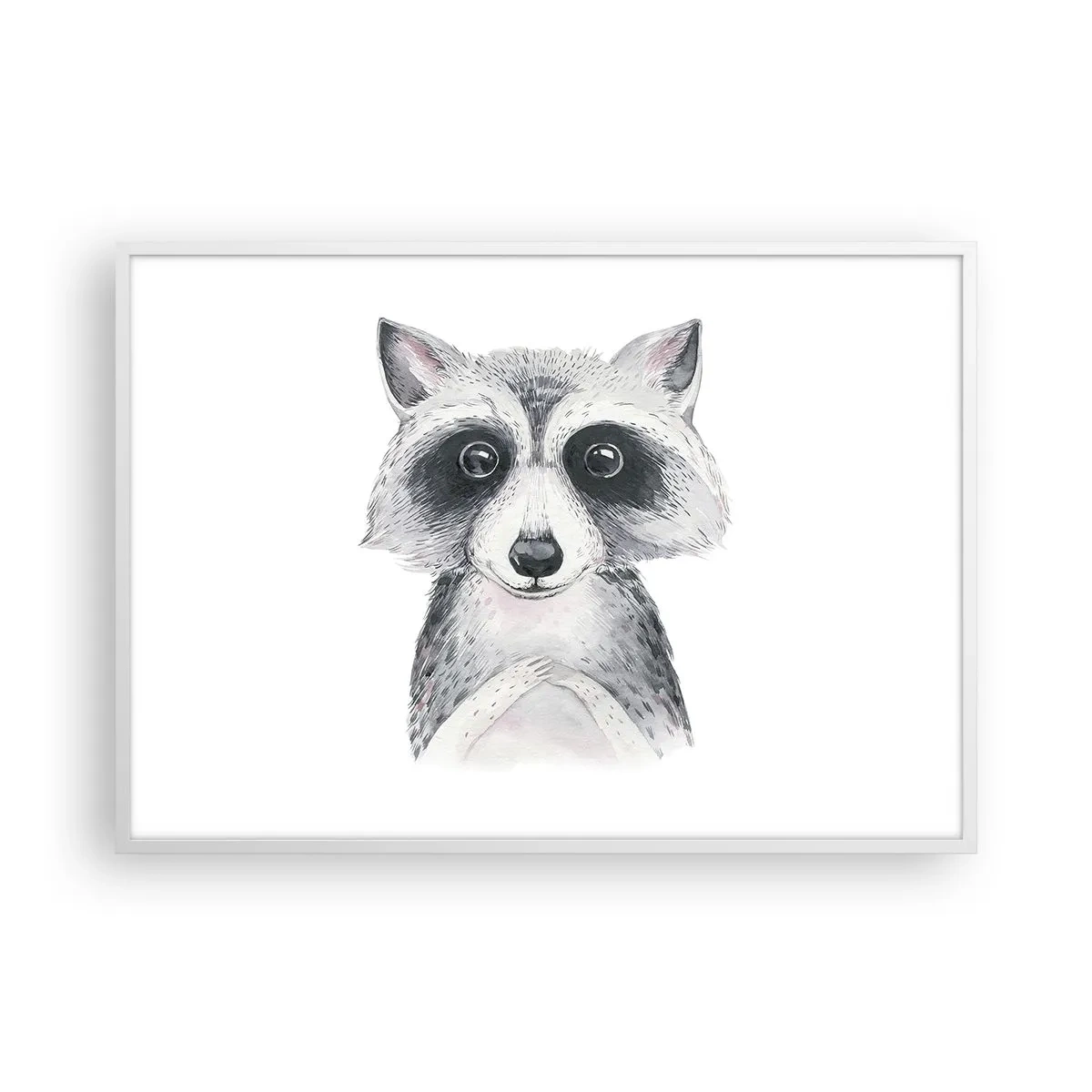 Poster în ramă albă - Un moment pentru emoții - 100x70 cm