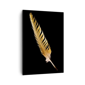 Tablou pe pânză - Pană aurie perfectă - 50x70 cm