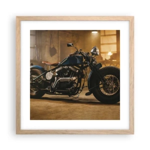 Poster în ramă de stejar deschis - Pot să fac totul - 40x40 cm