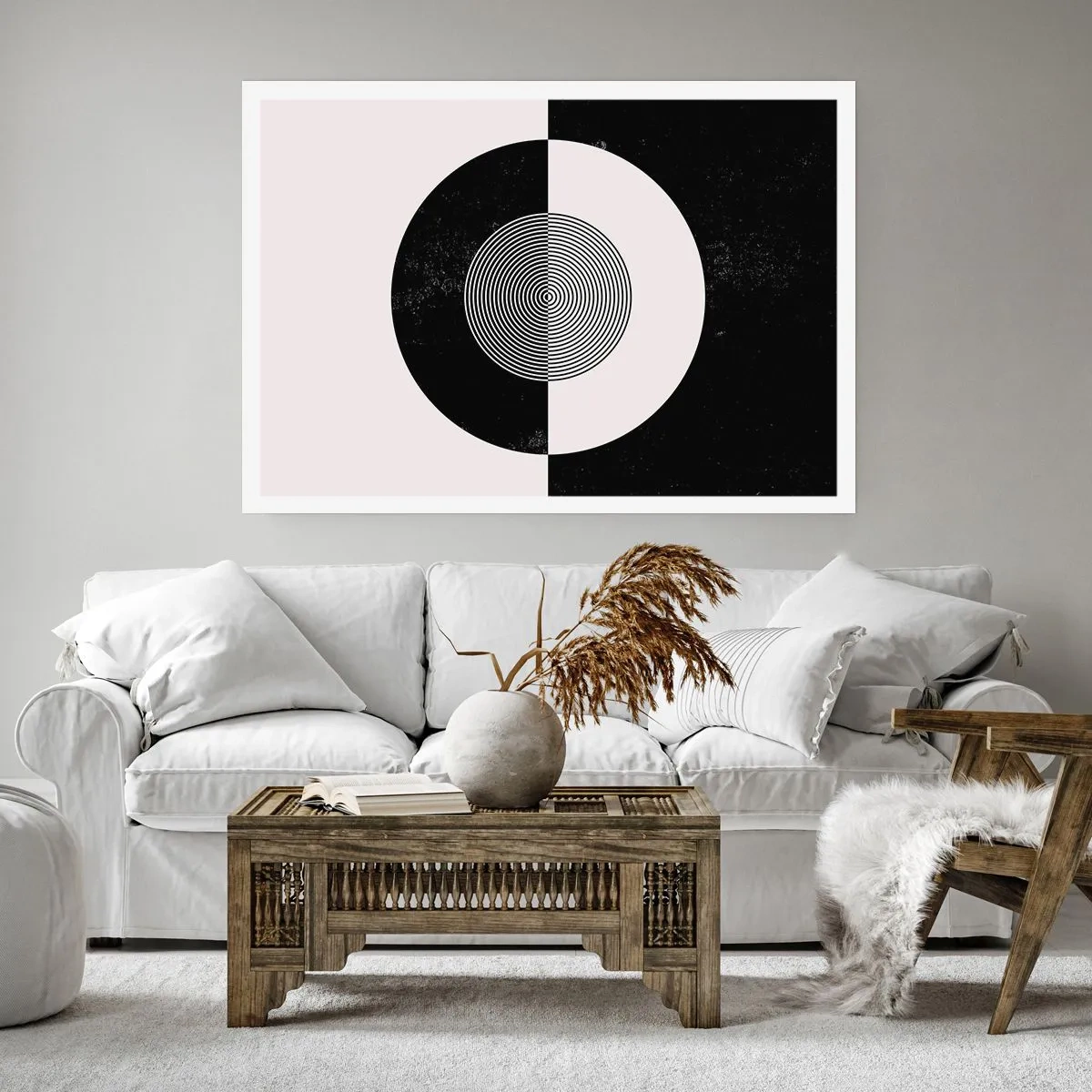 Poster - Armonie în alb și negru - 91x61 cm