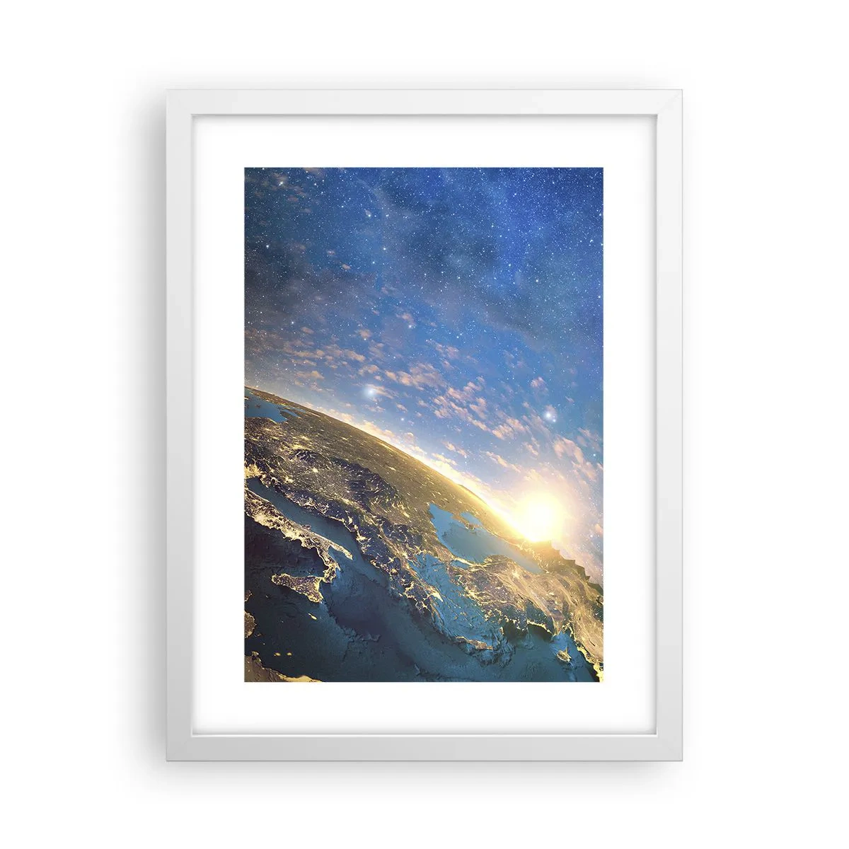 Poster în ramă albă - Să ne privim de la distanță - 30x40 cm