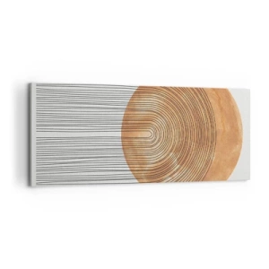 Tablou pe pânză - Compoziția solară - 100x40 cm