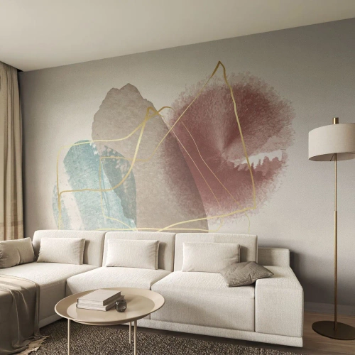 Tapet Standard Eco - Mărgele de spațiu - Abstracția, Bucată, Model modern - 300x210 cm