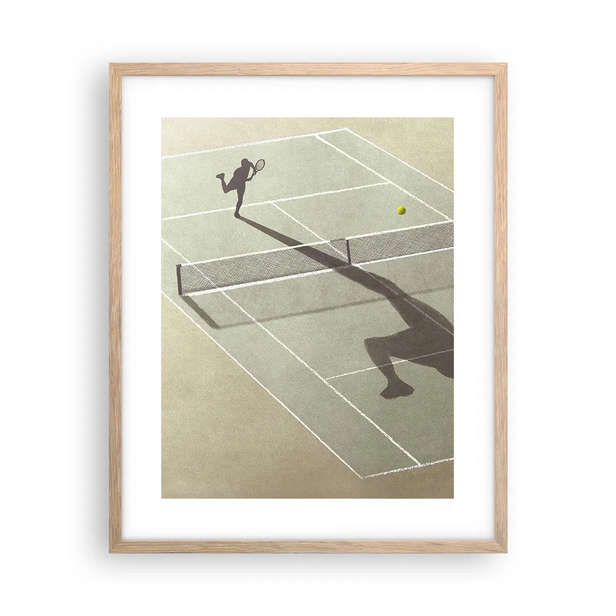 Poster în ramă de stejar deschis - Învinge-te pe tine însuți - 40x50 cm