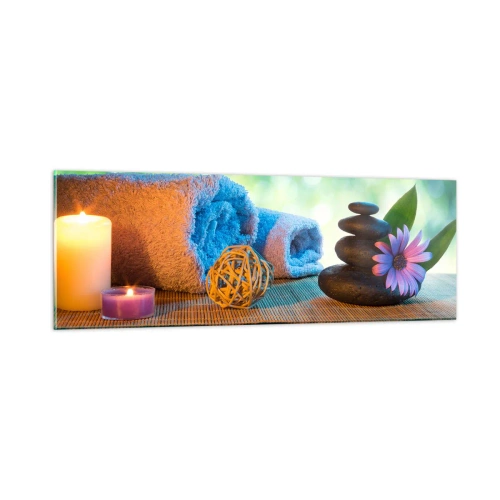 Tablou pe sticlă - Timp pentru corp - 90x30 cm