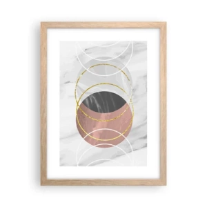Poster în ramă de stejar deschis - Muzica sferelor - 30x40 cm