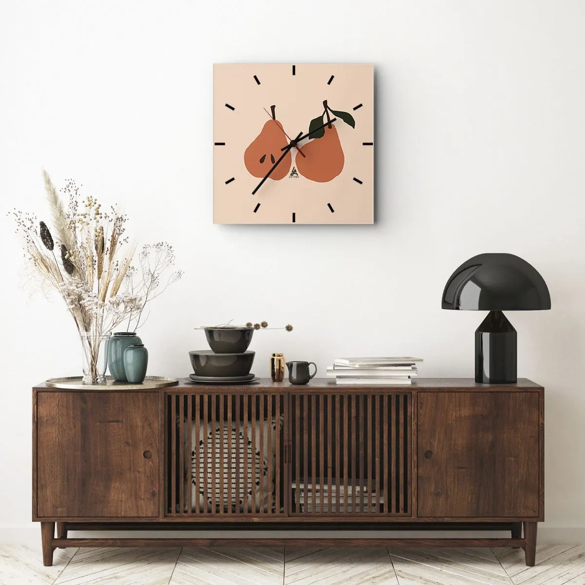 Ceas de perete - Ceas pe sticlă - Dulceața în sine - 40x40 cm