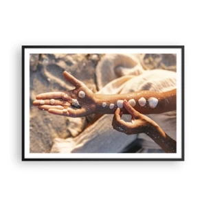 Poster în ramă neagră - Frumusețe la îndemână - 100x70 cm