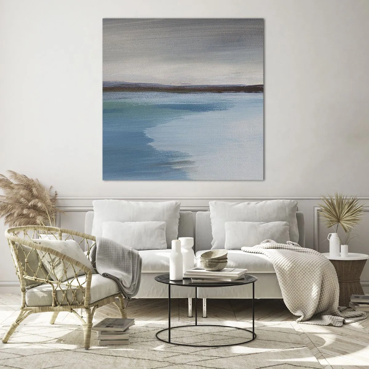 Tablou pe sticlă - Peisaj orizontal - 50x50 cm