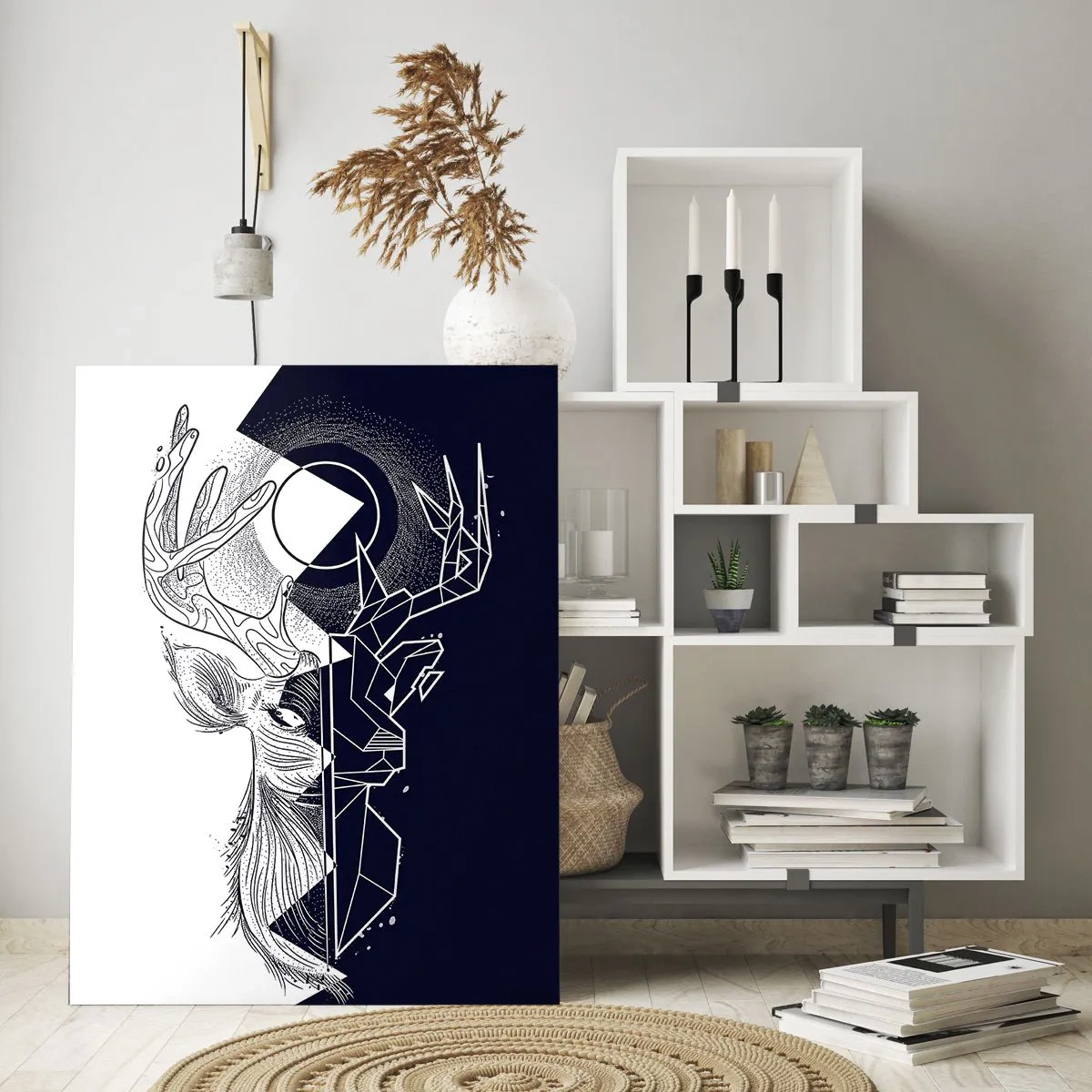 Tablou pe sticlă - Lupta și unitatea contrariilor - 80x120 cm