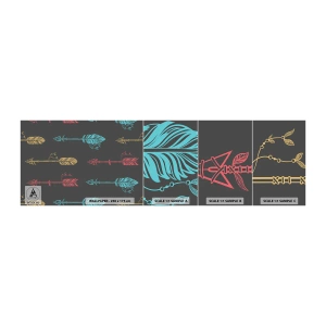 Mostră tapet autocolant Deluxe Sticker - În ordine - Abstracția, Boho, Săgeată - 100x30 cm