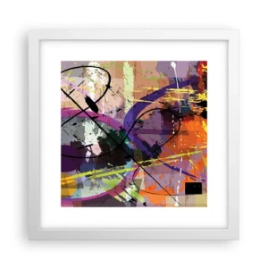 Poster în ramă albă - Poate fi drept sau de jur împrejur - 30x30 cm