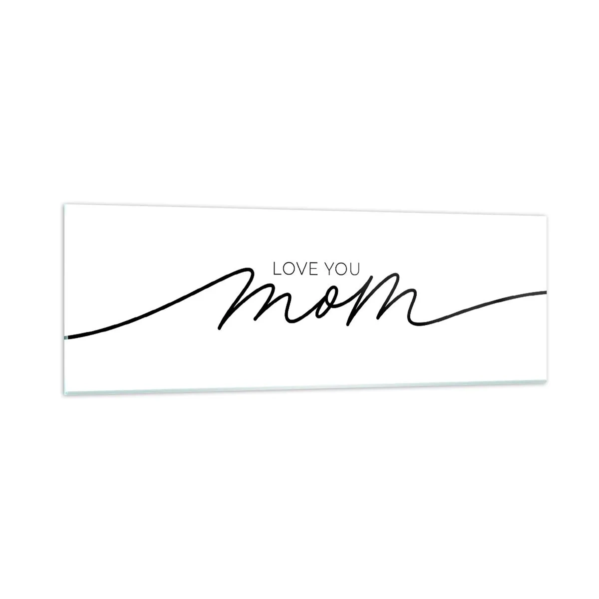 Tablou pe sticlă - Mare emoție - 90x30 cm