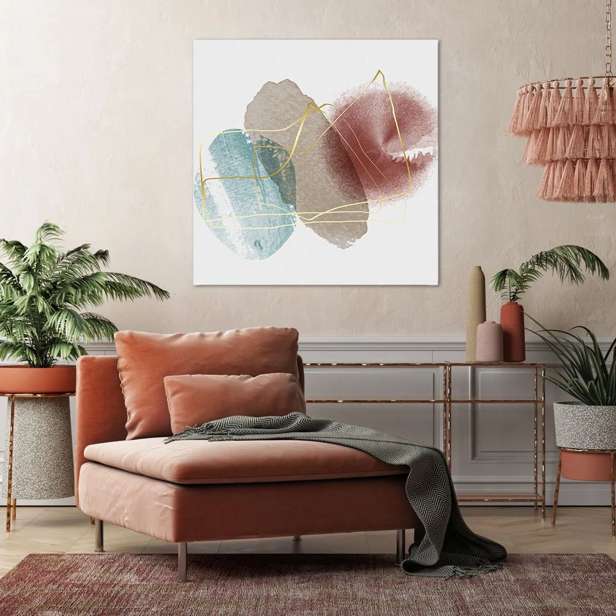 Tablou pe pânză - Mărgele de spațiu - 50x50 cm