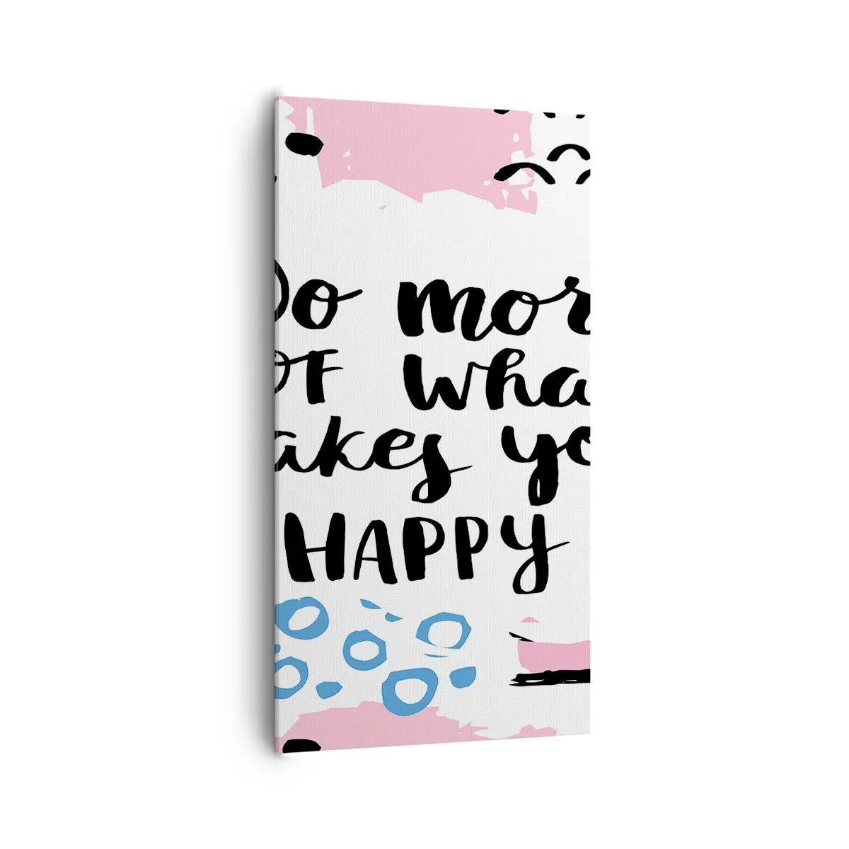Tablou pe pânză - Cum să fii fericit - 65x120 cm