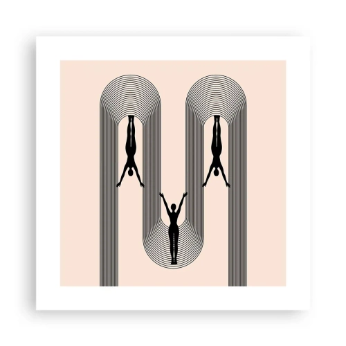 Poster - Cu susul în jos - 40x40 cm