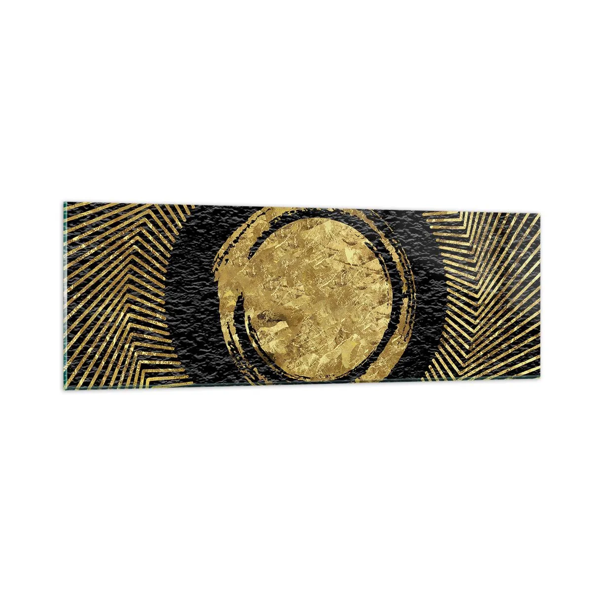 Tablou pe sticlă - Compoziție glamour - 90x30 cm