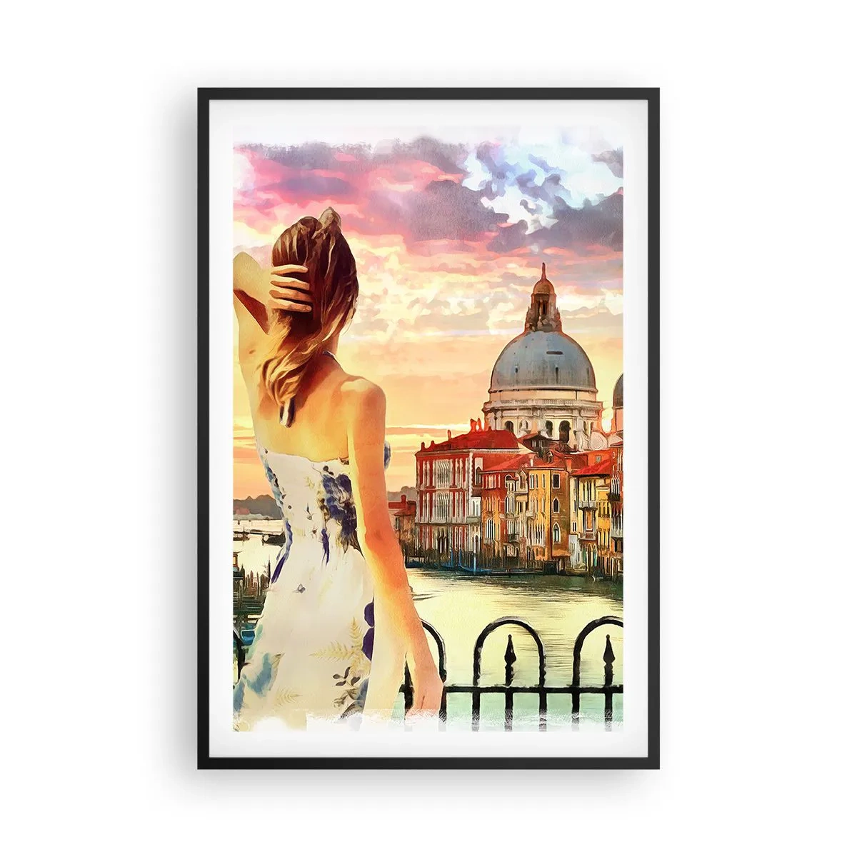 Poster în ramă neagră - Când vine vorba de aventură, doar în... - 61x91 cm