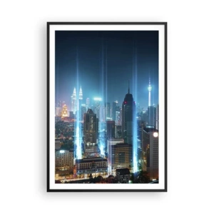 Poster în ramă neagră - Prin Berlin spre cer - 70x100 cm