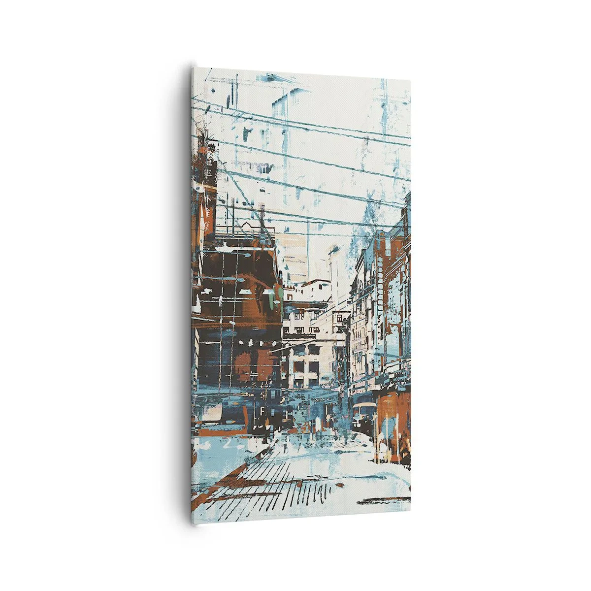 Tablou pe pânză - Un traseu printr-un oraș binecunoscut - 65x120 cm