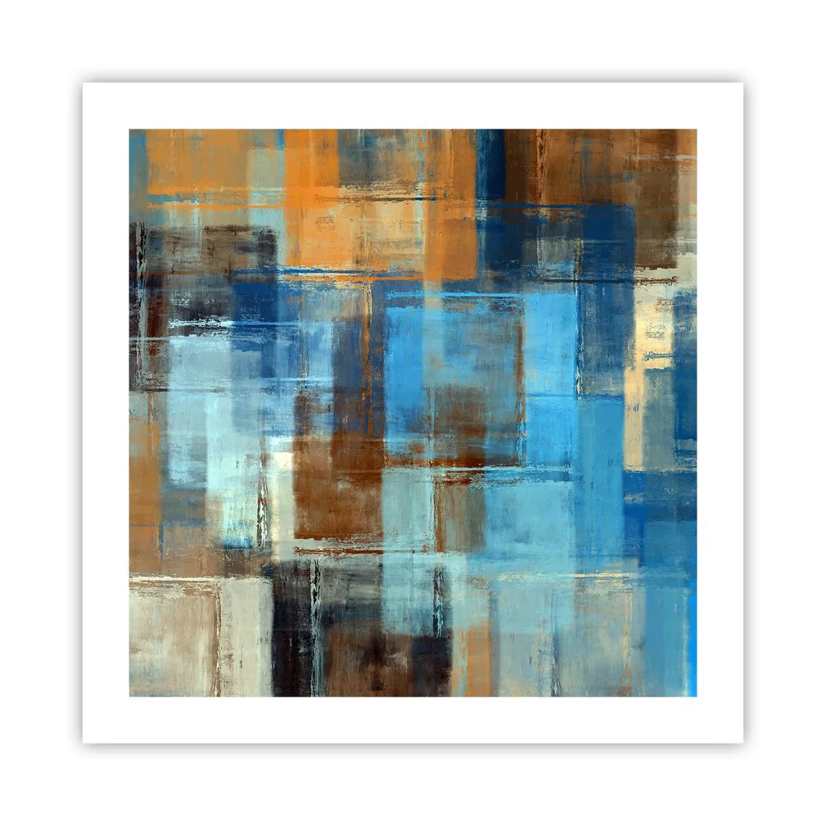 Poster - Prin valul albastru - 50x50 cm