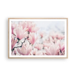 Poster în ramă de stejar deschis - Idealul de subtilitate - 91x61 cm