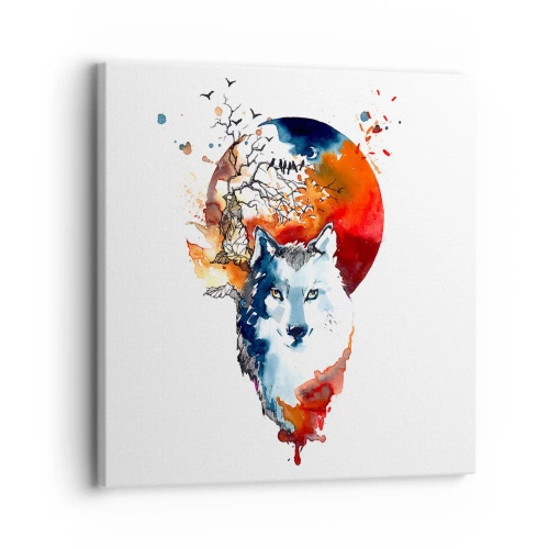 Tablou pe pânză - Bot în bot cu noaptea - 30x30 cm