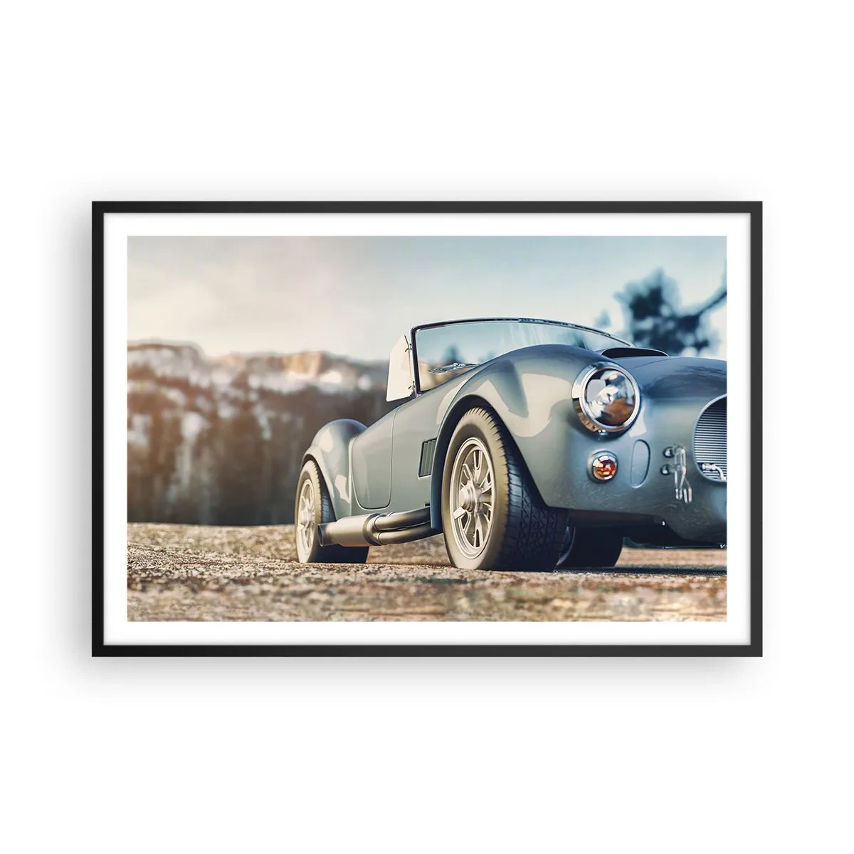 Poster în ramă neagră - Pentru că stilul contează - 91x61 cm