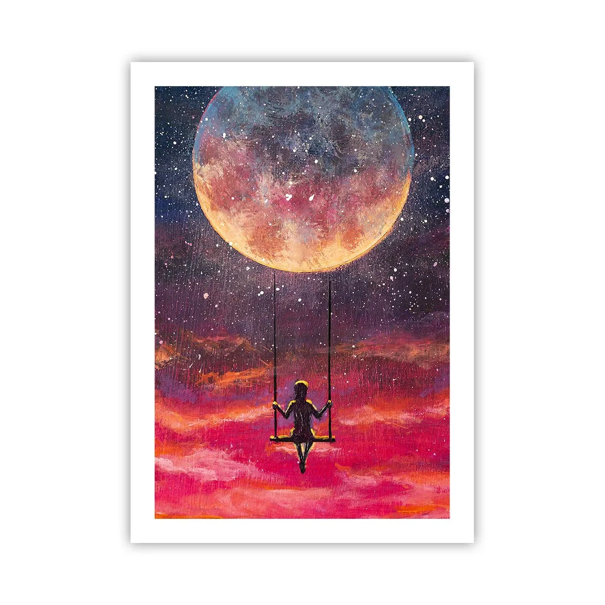 Poster - Cu capul în nori - 50x70 cm
