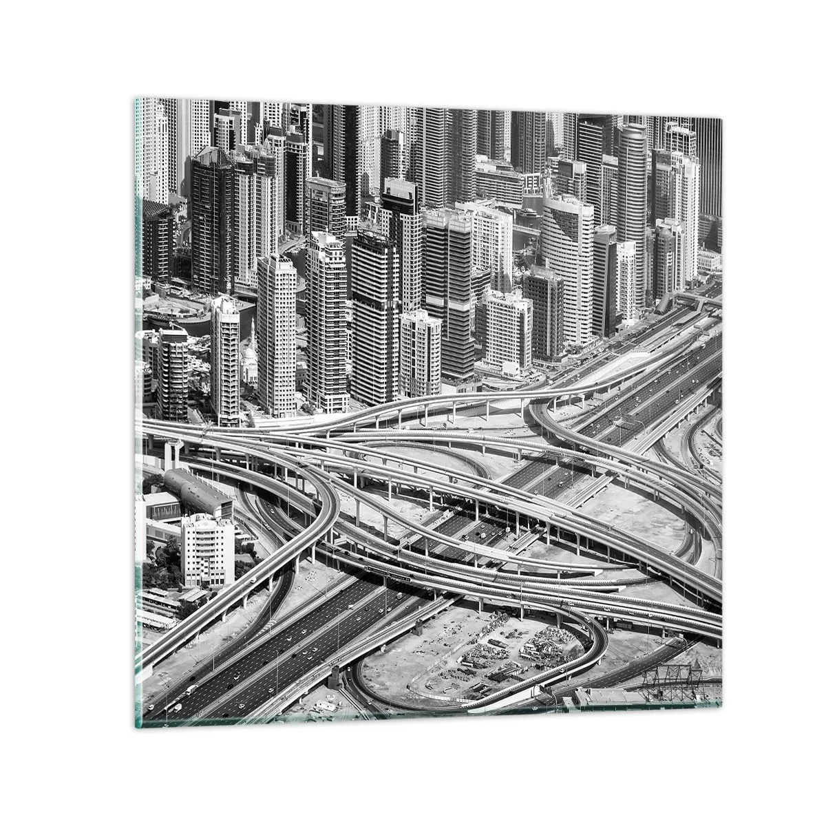Tablou pe sticlă - Dubai - orașul imposibil - 30x30 cm