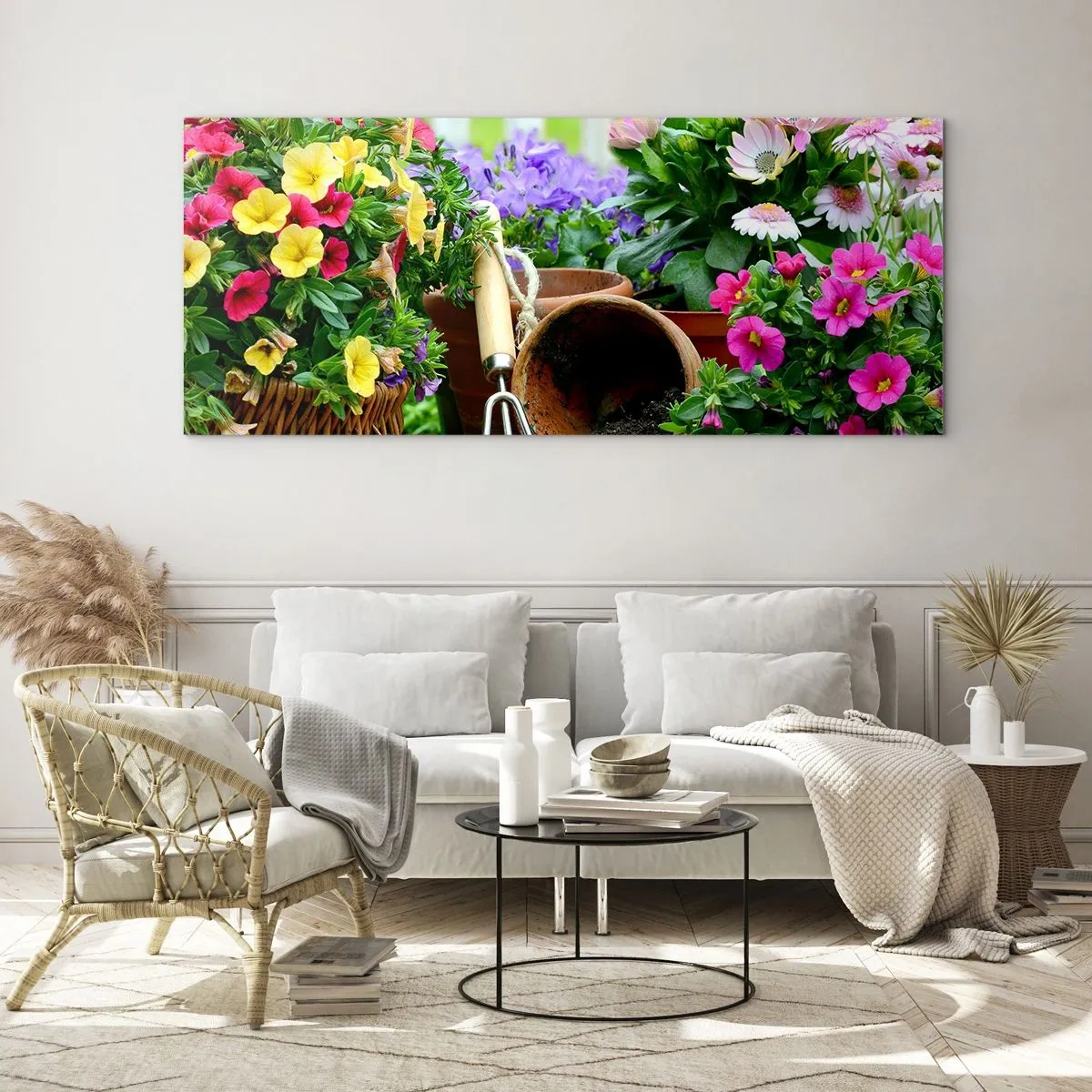 Tablou pe sticlă - Grădina Sofiei - 120x50 cm