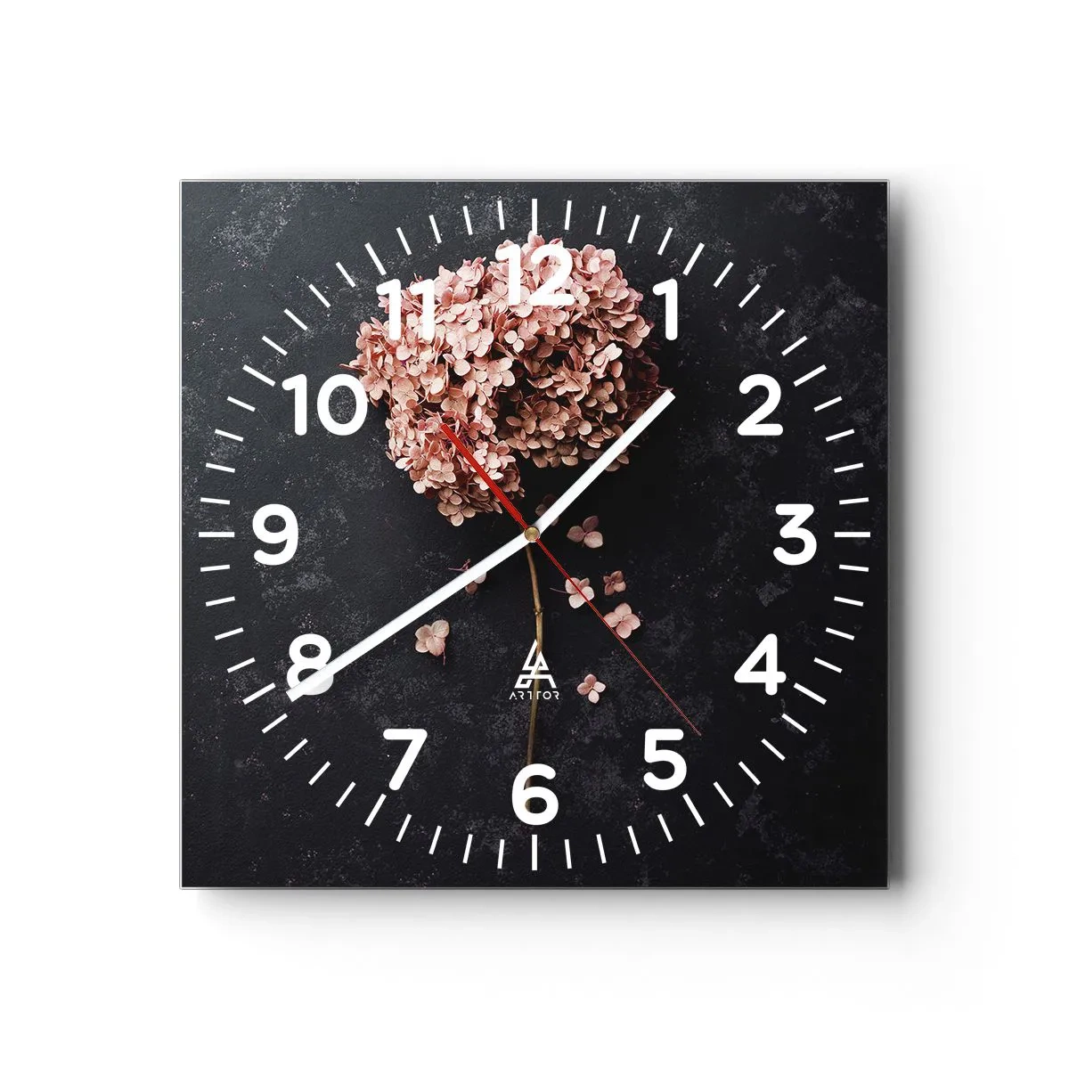 Ceas de perete - Ceas pe sticlă - Un semn cu adevărat romantic - 40x40 cm