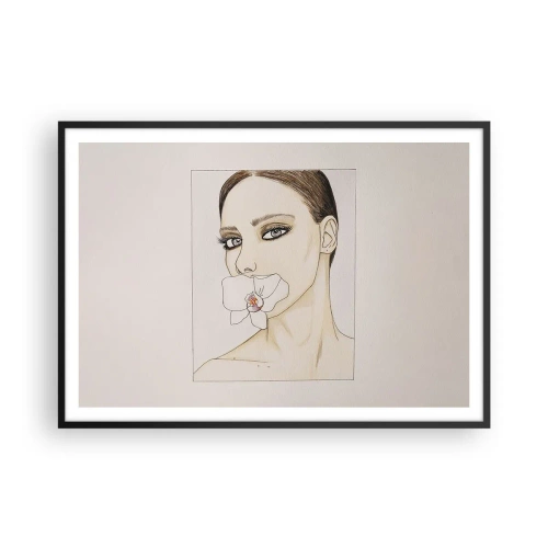 Poster în ramă neagră - Un simbol al eleganței și frumuseții - 100x70 cm