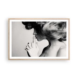 Poster în ramă de stejar deschis - Ascultă-te pe tine însuți - 91x61 cm