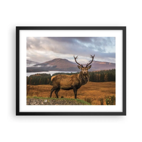 Poster în ramă neagră - Măreția naturii - 50x40 cm