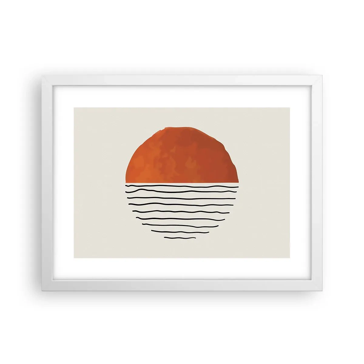 Poster în ramă albă - În stil japonez - 40x30 cm
