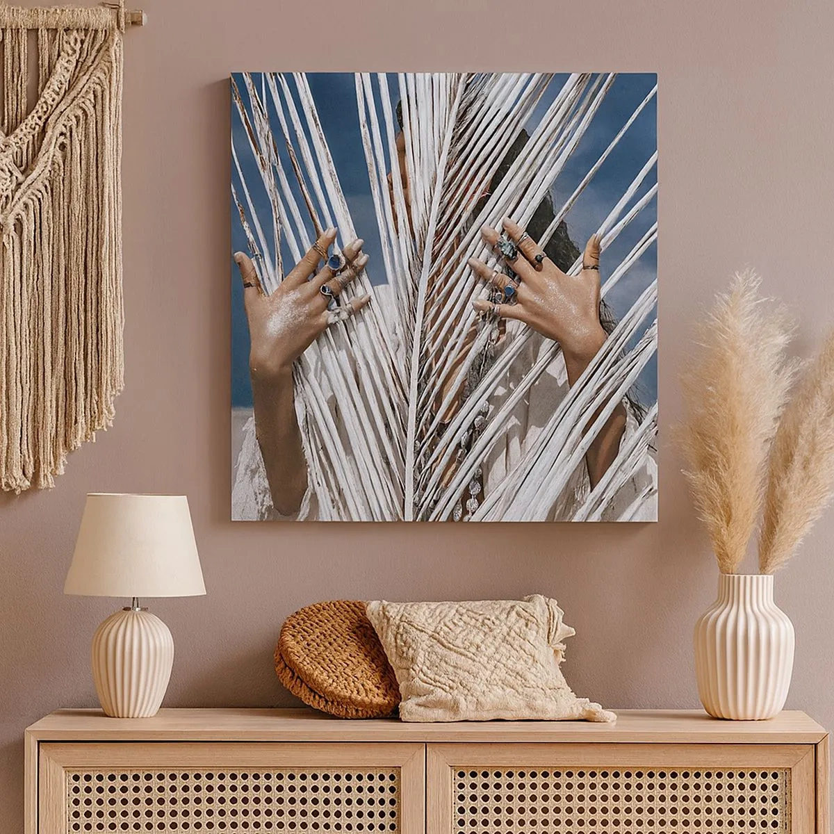 Tablou pe pânză - Prietena șamanului? - 30x30 cm