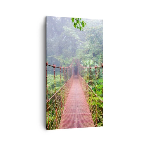 Tablou pe pânză - Suspendat deasupra coroanelor arborilor - 45x80 cm