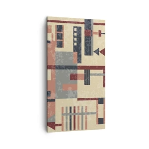 Tablou pe pânză - Combinație de verticale și orizontale - 45x80 cm