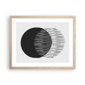 Poster în ramă de stejar deschis - Alter ego-ul său - 50x40 cm