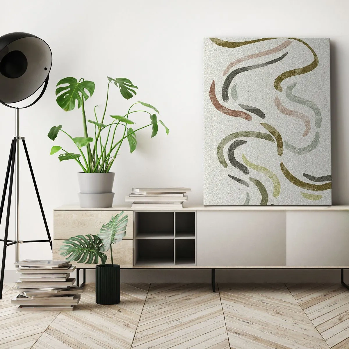 Tablou pe pânză - Dansul vesel al abstracției - 70x100 cm