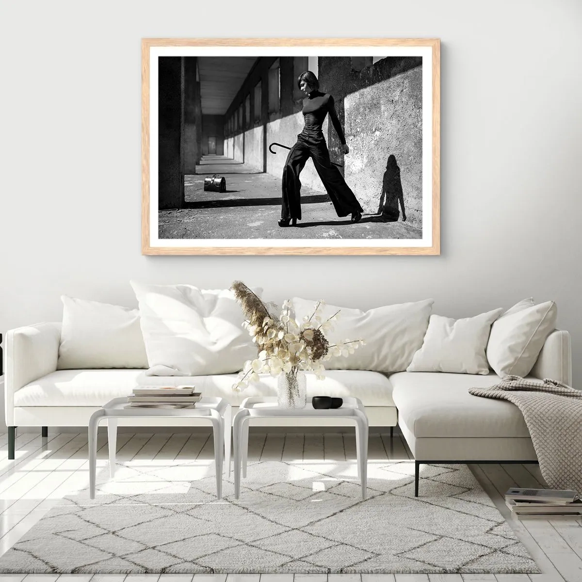 Poster în ramă de stejar deschis -  Eleganță urbană - 70x50 cm