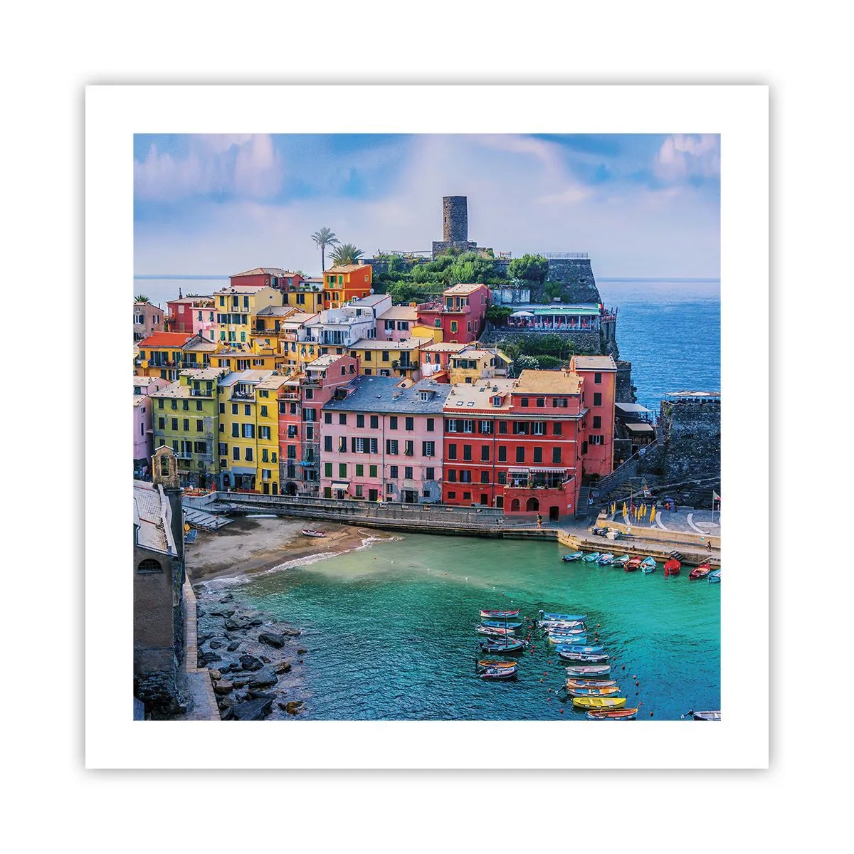 Poster - Orașul mediteraneean magic - 50x50 cm
