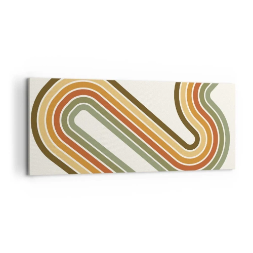 Tablou pe pânză - Cu zigzag până la destinație - 100x40 cm