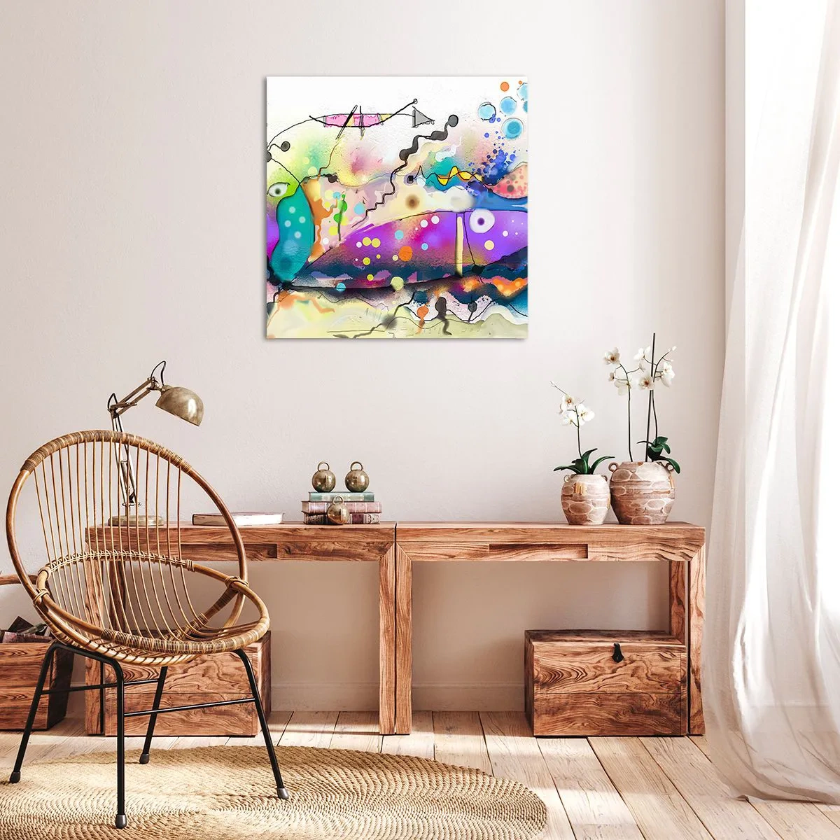 Tablou pe pânză - Fără cuvinte! - 60x60 cm