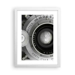 Poster în ramă albă - Povestea de la Hollywood - 30x40 cm