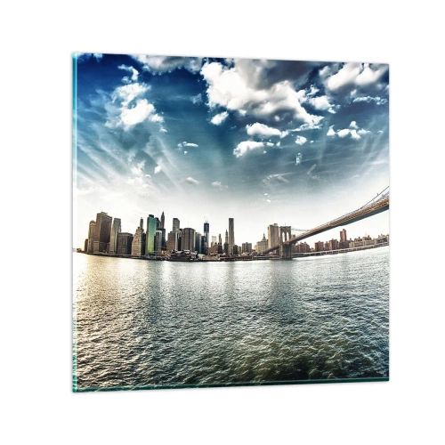 Tablou pe sticlă - Insula de sticlă - 70x70 cm