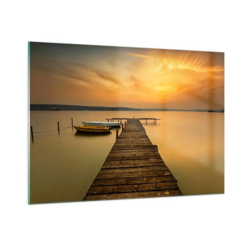 Tablou pe sticlă - Îți voi deschide cerul de aur - 100x70 cm